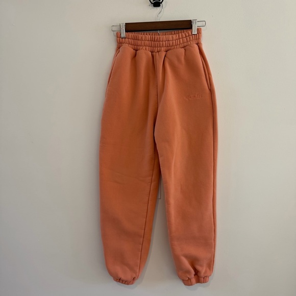 Comfrt Pants - Comfrt Pastel Jogger Sweatpants with Elastic Waist Color Creamsicle Size XS
